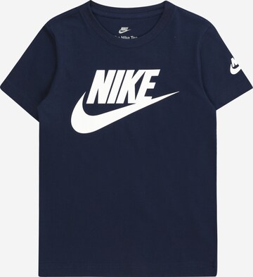 Nike Sportswear Shirt 'FUTURA EVERGREEN' in Blauw: voorkant