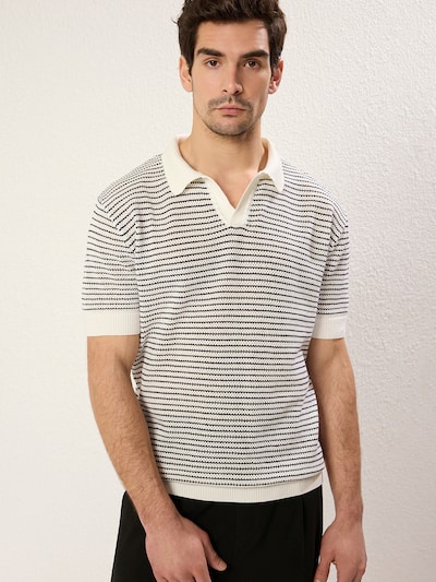 Trendyol Pullover in ecru / schwarz, Produktansicht