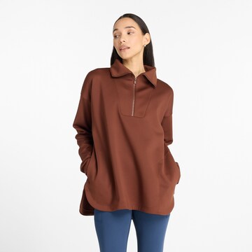 new balance Sportief sweatshirt in Bruin: voorkant