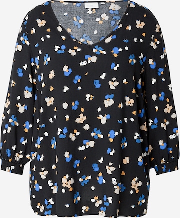 Camicia da donna 'CARPETREA' di ONLY Carmakoma in nero: frontale