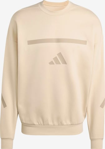 ADIDAS SPORTSWEAR Sports sweatshirt 'Z.N.E.' in Beige: front