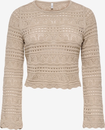 ONLY Tröja 'ONLELKE' i beige: framsida