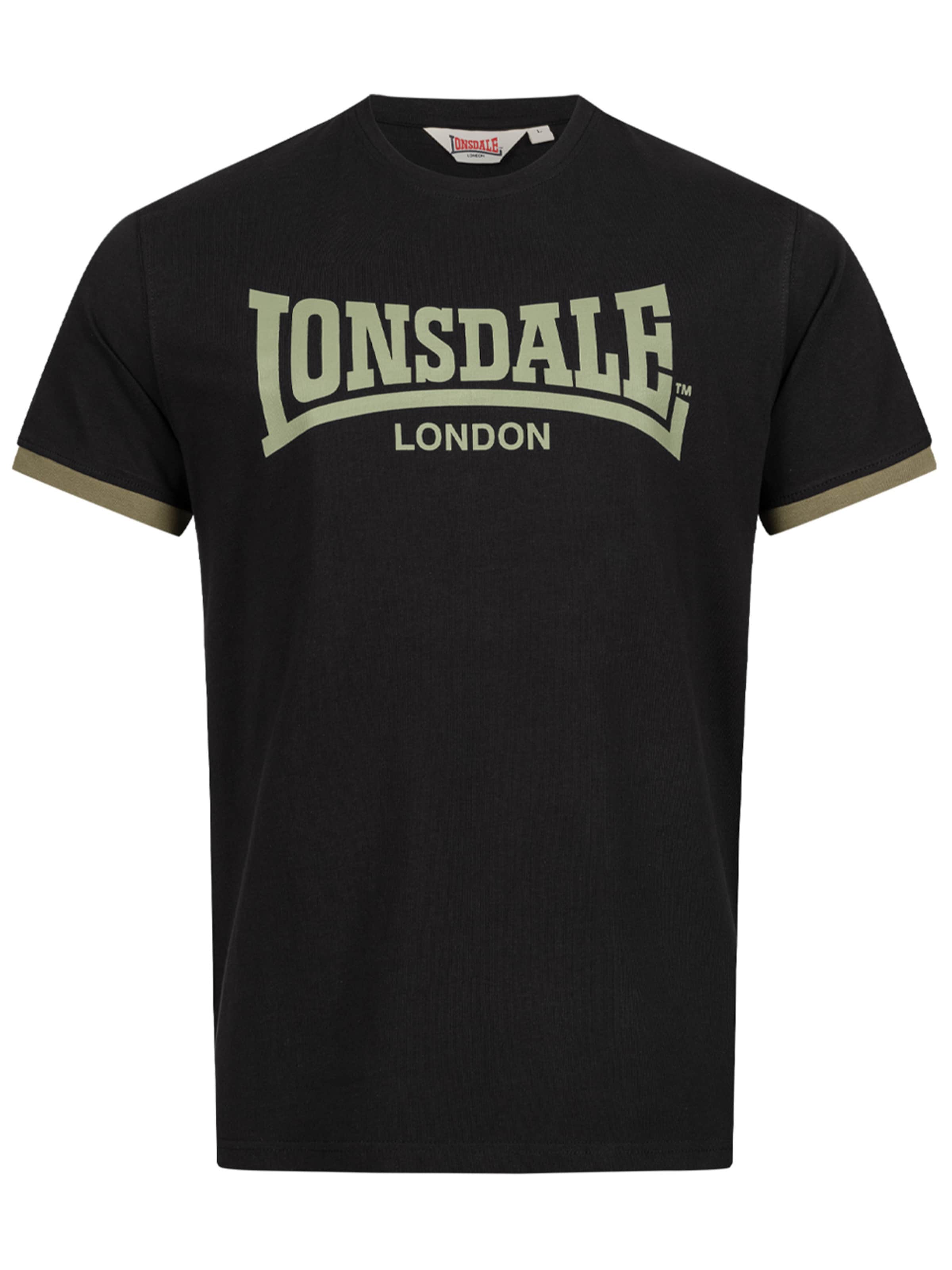 LONSDALE T-Shirt 'Townhead' in Schwarz: Vorderseite