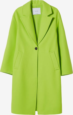 Bershka Between-Seasons Coat in Green: front