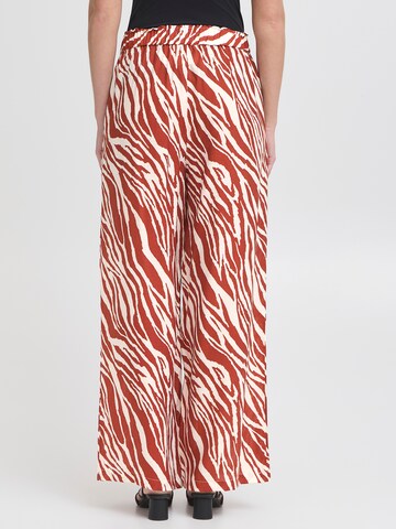 ICHI Wide leg Pants 'IHYARDEEN' in Red