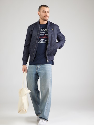 TOM TAILOR Shirt in Blau