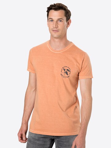 T-Shirt Revolution en orange : devant