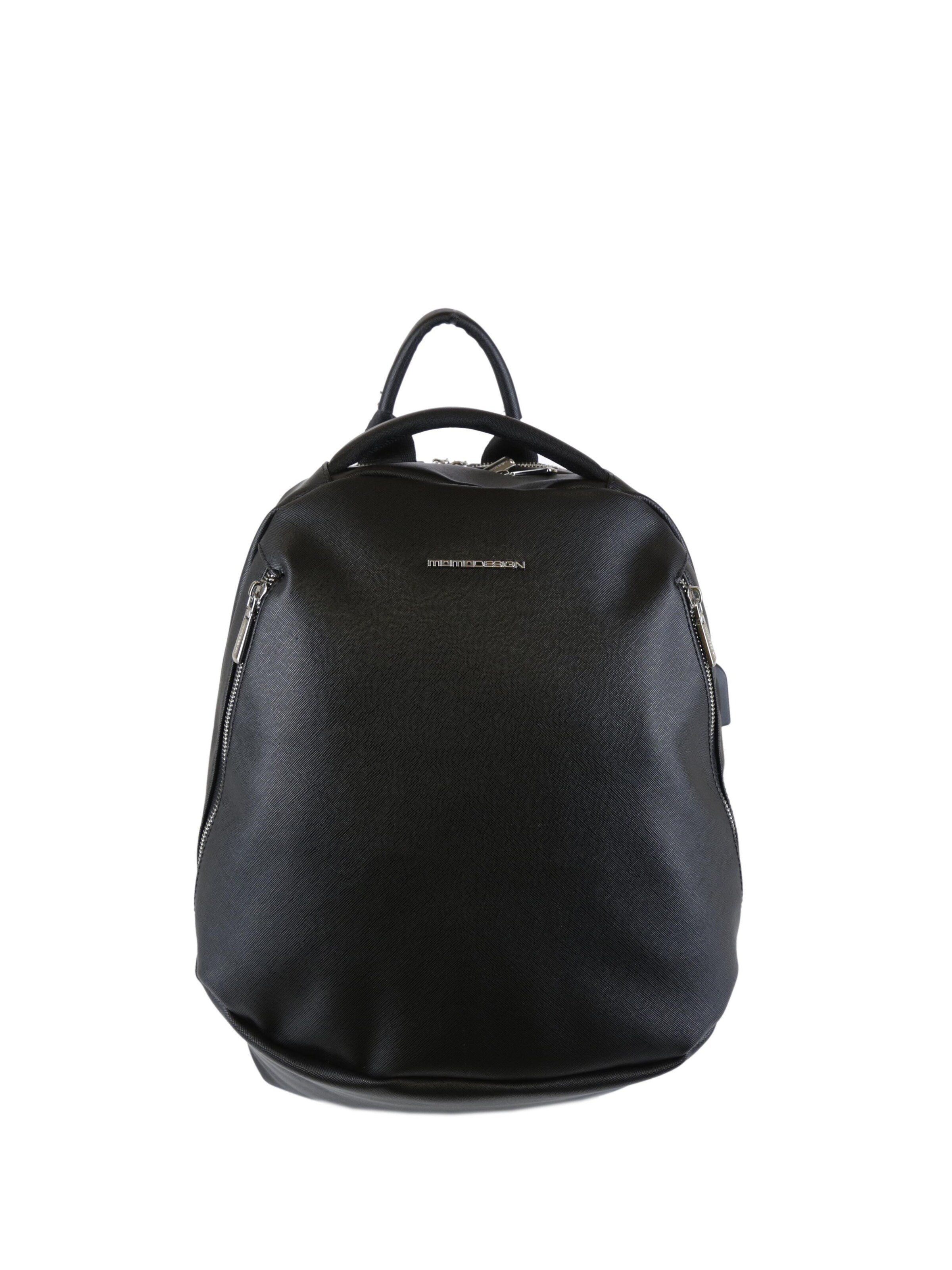 Zaino 'Zaino Momo Design Uomo Poliestere con Zip e Tasche Organizzate 32x40x15cm' di Momo Design in nero: frontale