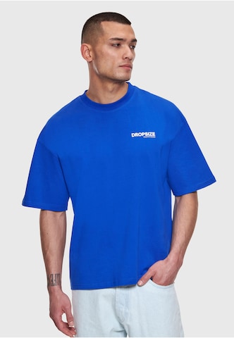 T-Shirt Dropsize en bleu : devant