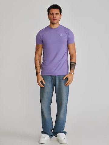 SikSilk Shirt 'Essential' in Purple