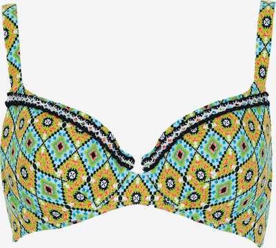 SUNFLAIR Bikinitop in 75/A in hellblau / kiwi / weiß, Produktansicht