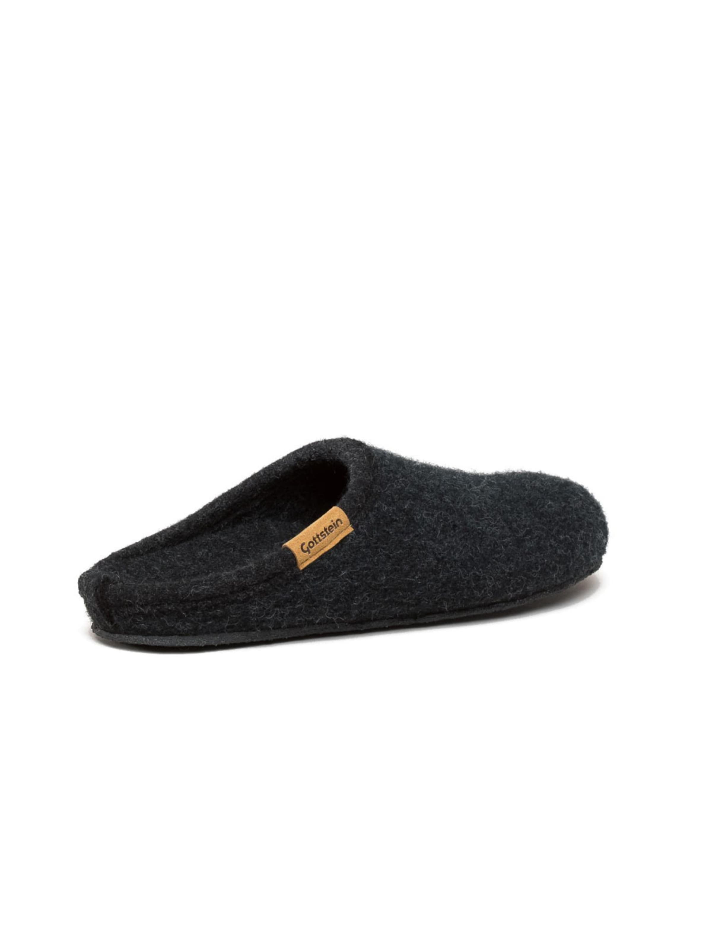 Gottstein Hausschuh 'Walkpantoffel ALP- COMFORT-FE'‌‌‌‌‌‌ in Schwarz