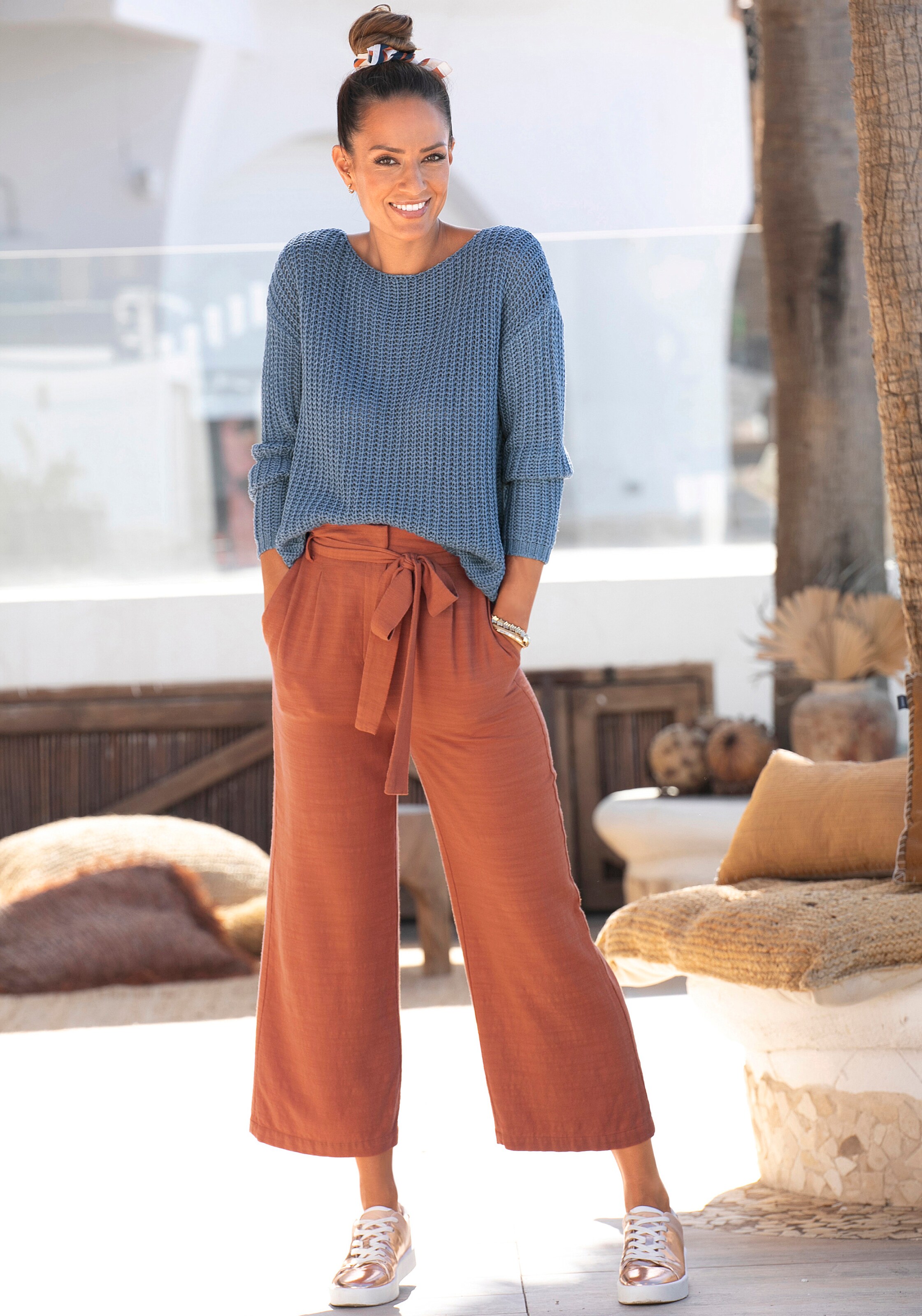 LASCANA Kampsun, värv sinine