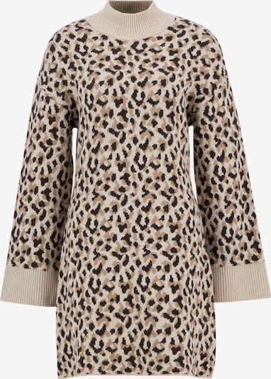 Barbour International Pletena haljina 'Juliana' u sivkasto bež / cappuccino / crna, Pregled proizvoda