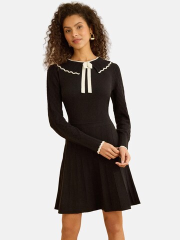 love & roses Gebreide jurk in Zwart: voorkant