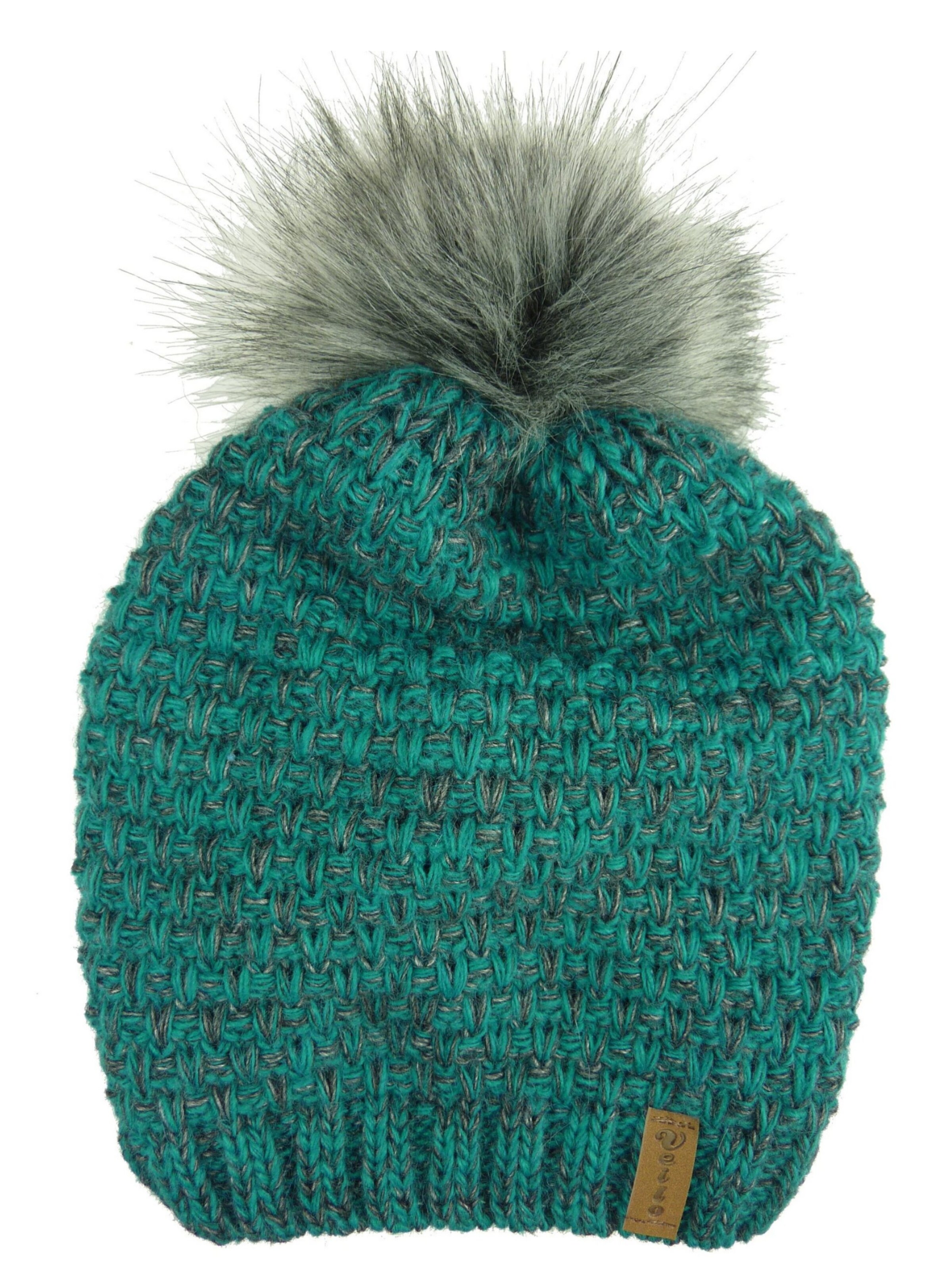 Kumixi Beanie 'Set: Mütze & Loop Schal' in Green