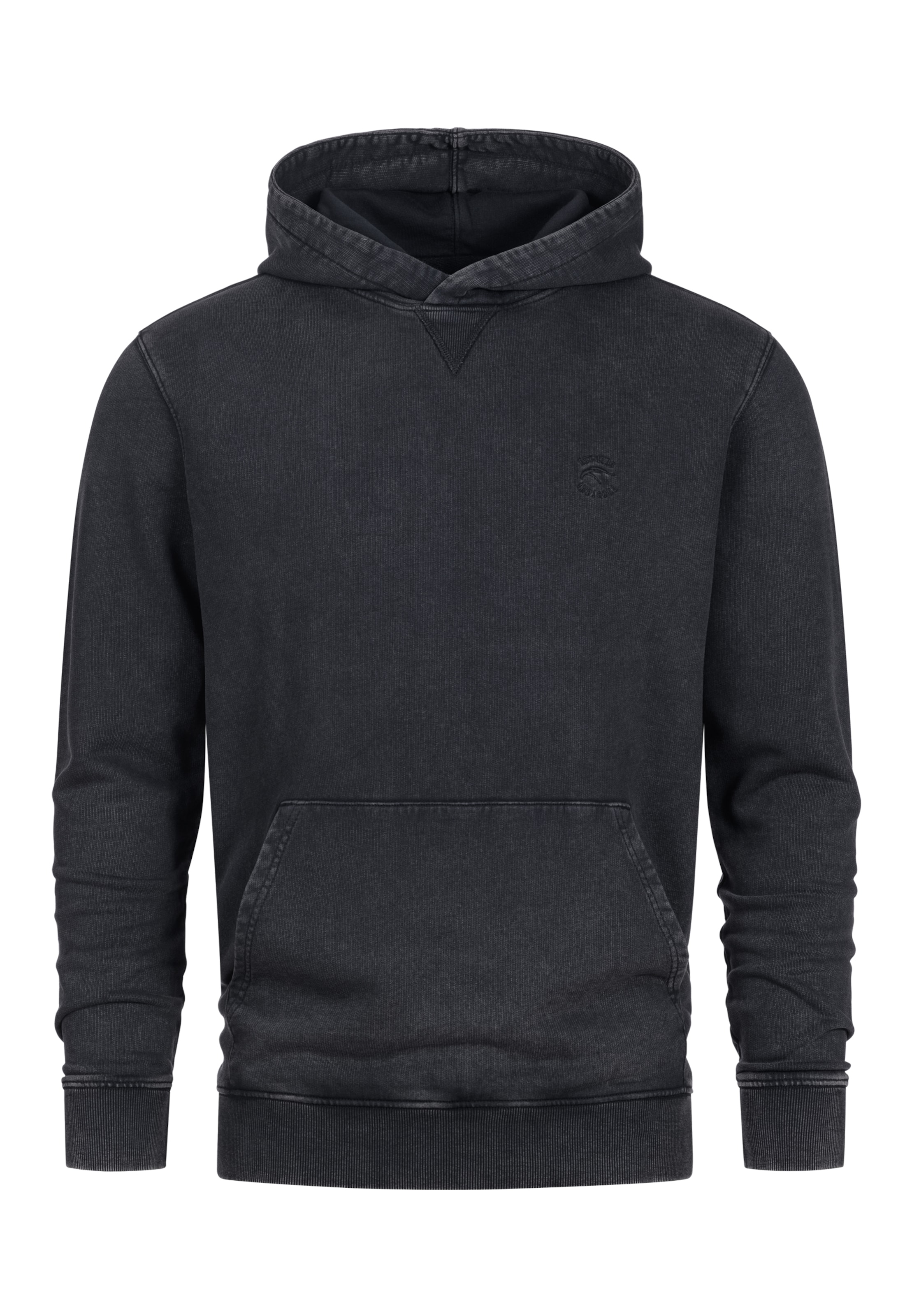 INDICODE JEANS Sweatshirt 'Elimah' in Zwart: voorkant