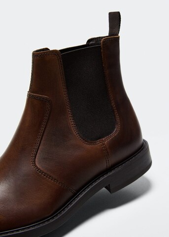 MANGO MAN Chelsea Boots in Brown