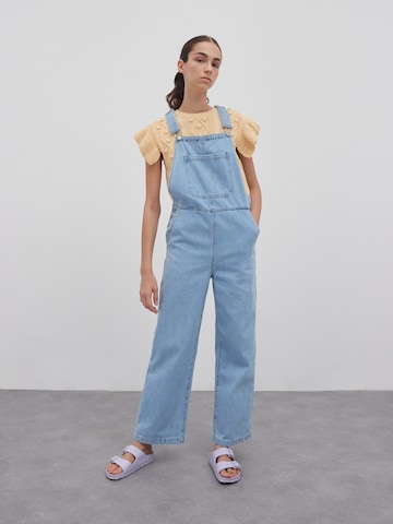 EDITED Wide leg Jean Overalls 'Ally' in Blue