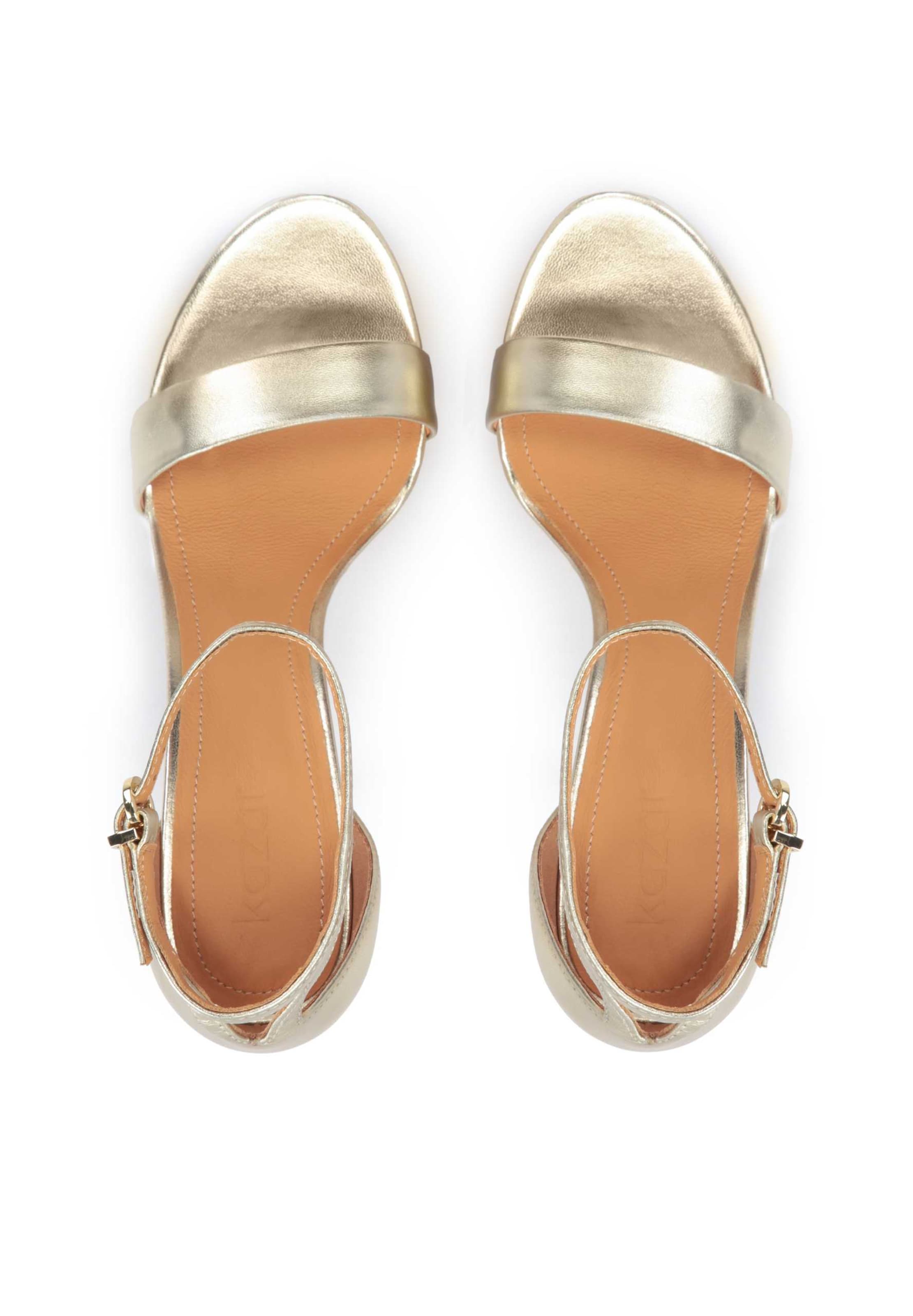 Kazar Páskové sandály – zlatá