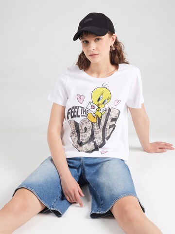 PRINCESS GOES HOLLYWOOD Shirt 'Tweety love' in White: front