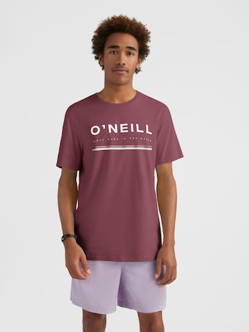 T-Shirt O'NEILL en rouge : devant