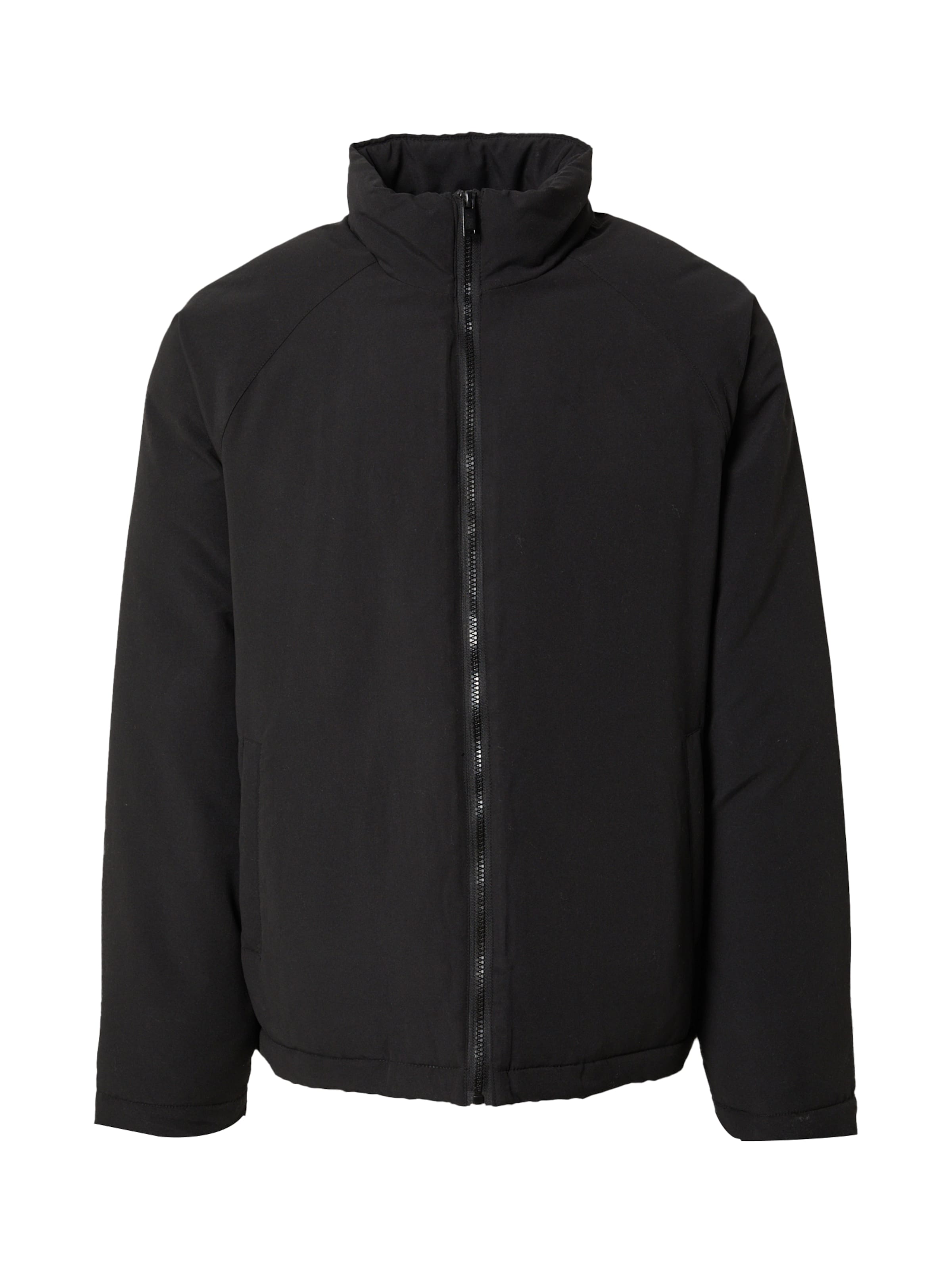 DAN FOX APPAREL Átmeneti dzseki 'Onur' - fekete: elől