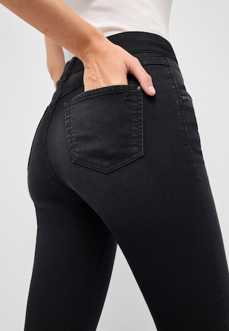 Angels Slimfit Slim Fit Jeans mit Zip Detail in Grau