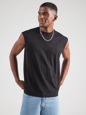 T-Shirt WEEKDAY en noir : devant