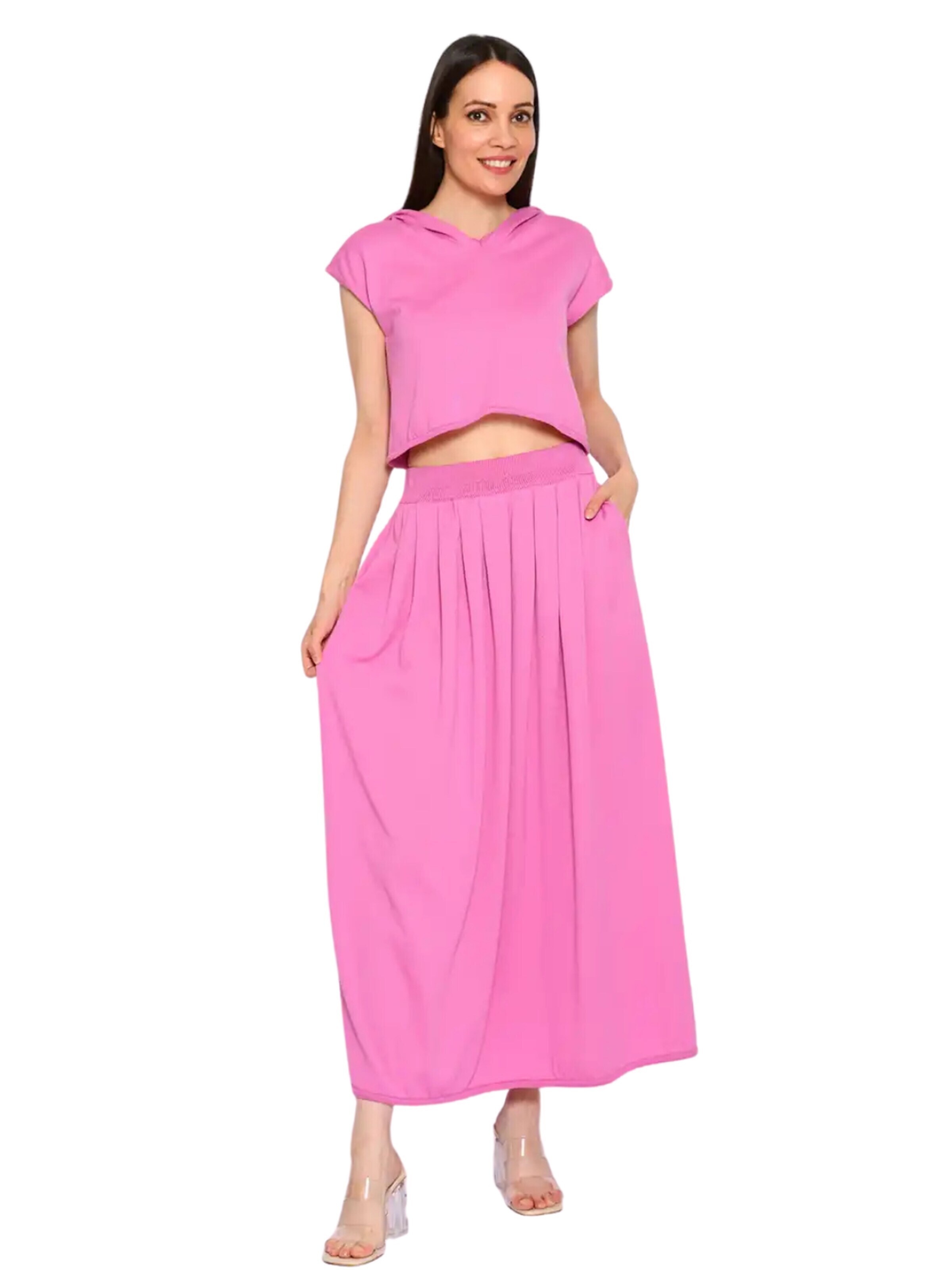 Süel knitwear - Falda 'Hanna' en rosa: frente