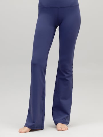 Hey Honey Flared Workout Pants 'Flared' in Blue