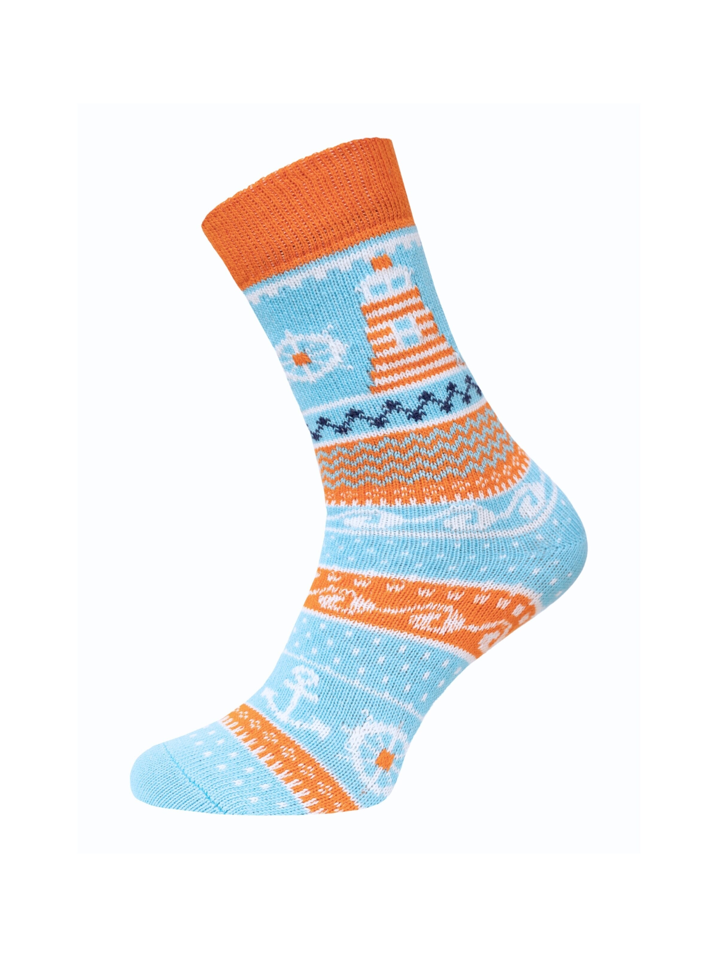 HomeOfSocks Socks 'HOS908' in Blue: front