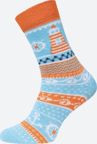 HomeOfSocks Socks 'HOS908' in Blue: front
