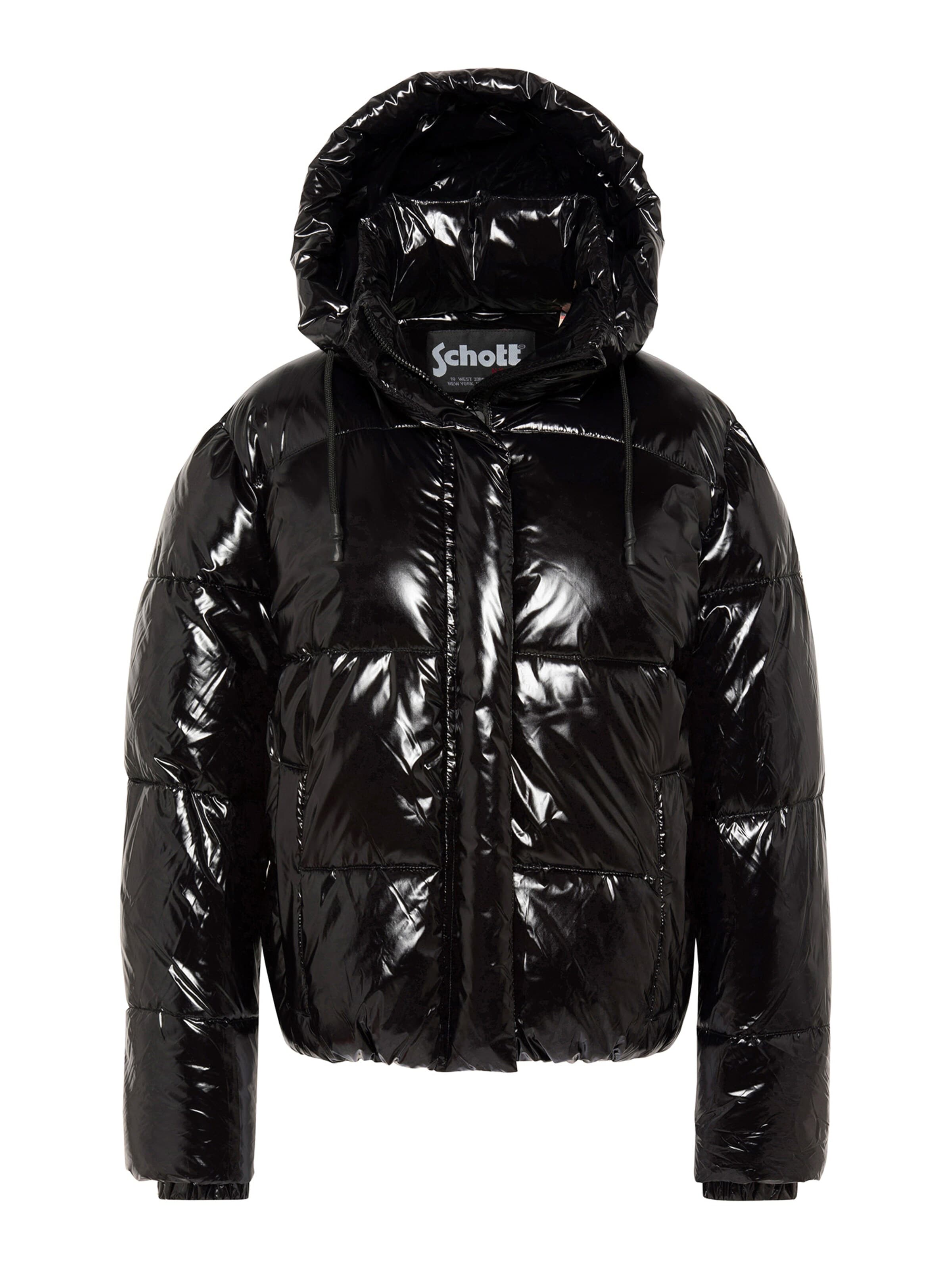 Manteau d’hiver Schott NYC en noir : devant