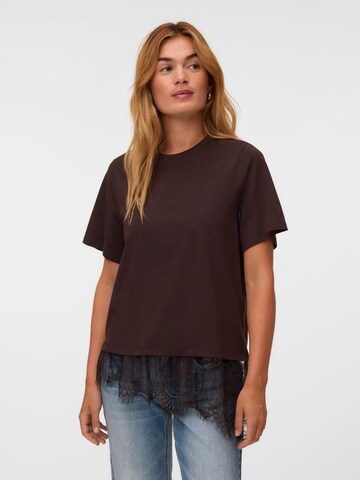 VERO MODA Shirt 'VMBrit' in Brown: front