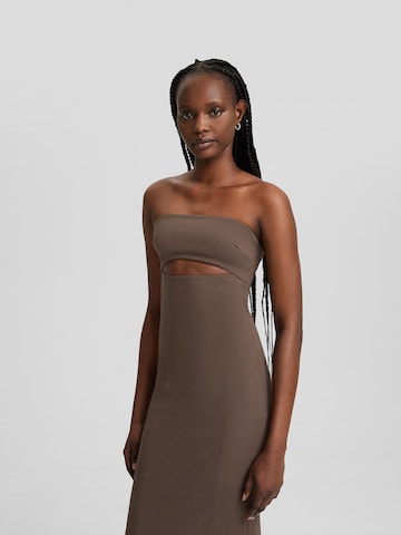 Robe Bershka en marron : devant