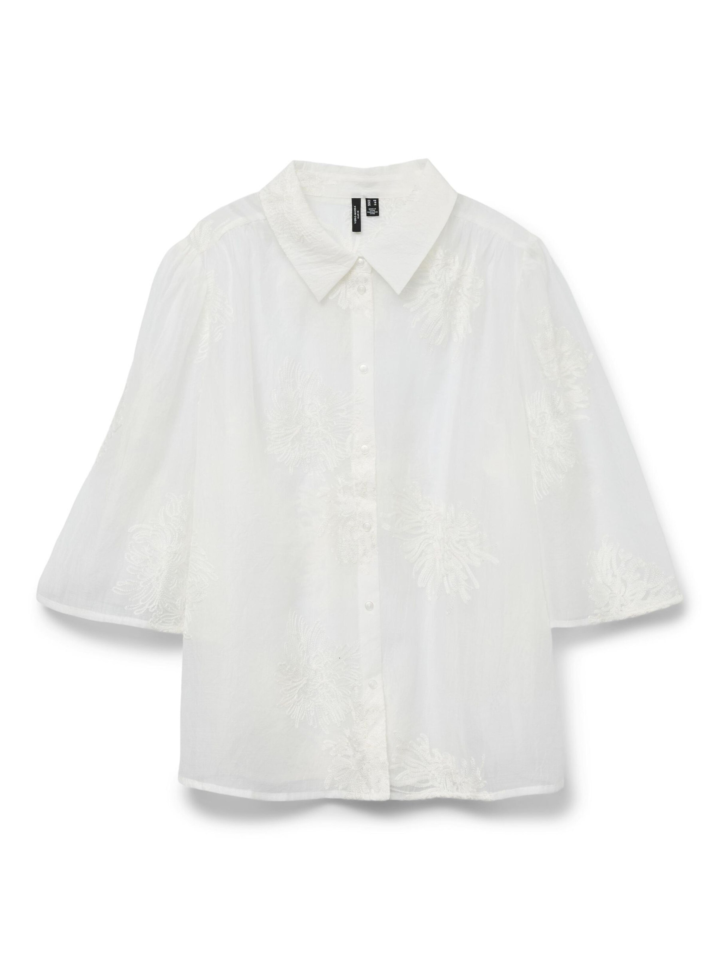 Vero Moda Curve Blouse 'VMCfeliz' in Wit: voorkant