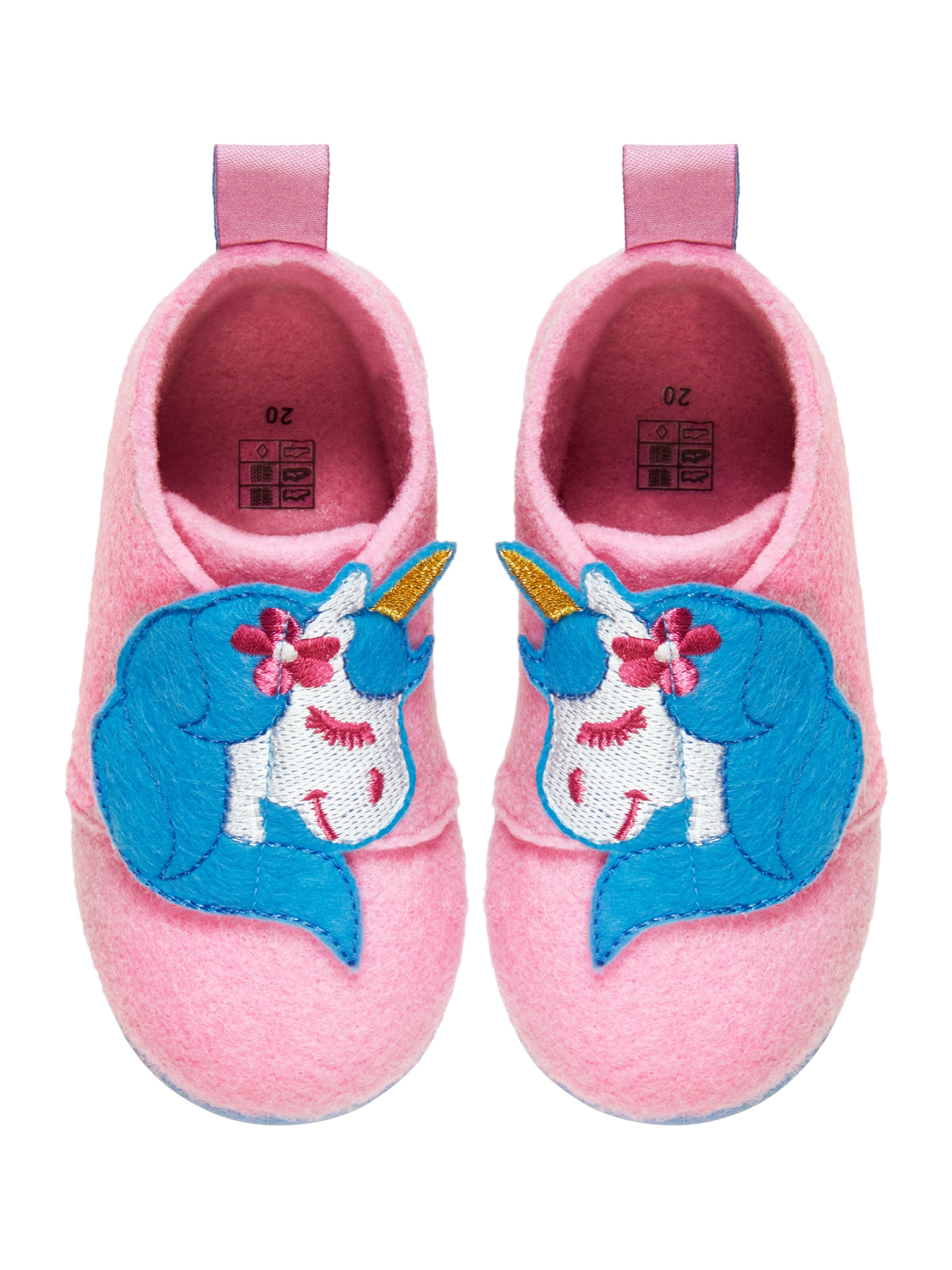 PLAYSHOES Домашни пантофи 'Einhorn' в розово