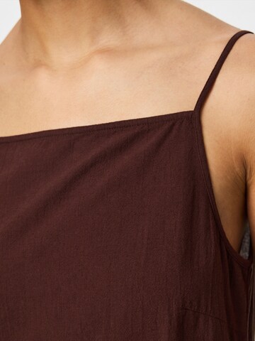 PIECES Summer Dress 'PCPiva' in Brown