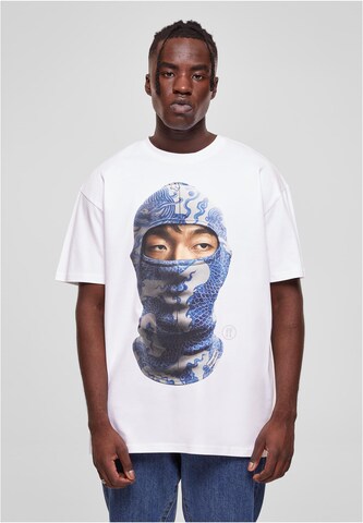 T-Shirt Forgotten Faces en blanc : devant