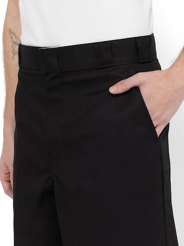 DICKIES Regular Bukse med press i svart