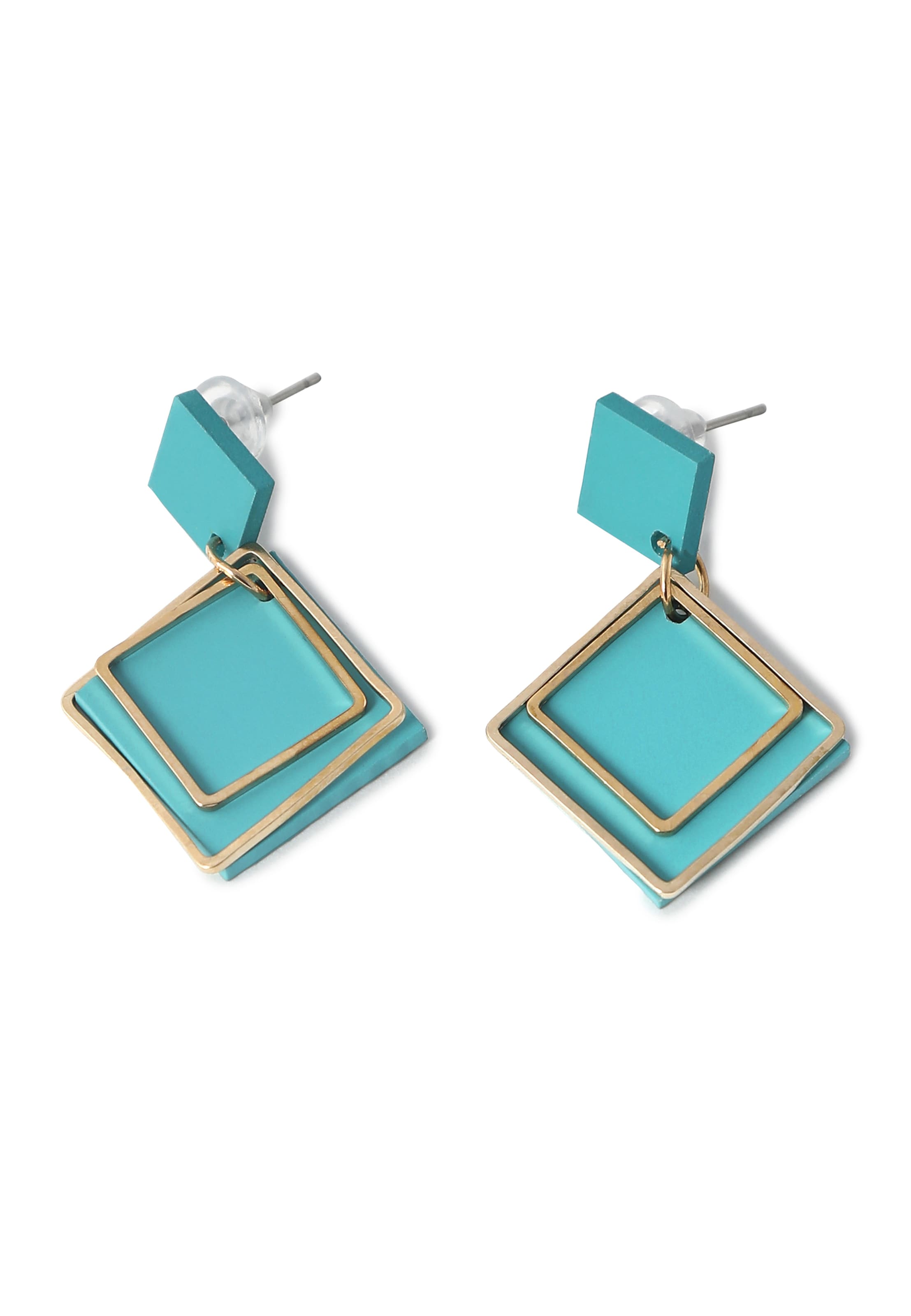 Orecchini 'Charlotte' di SOHI in blu: frontale