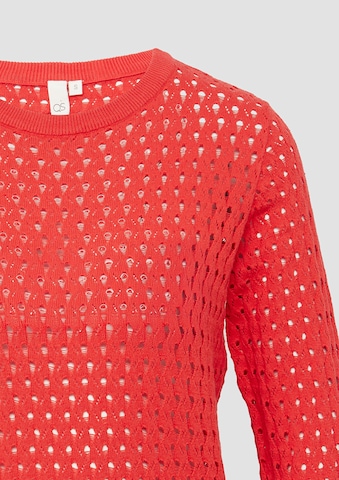 Pull-over QS en rouge
