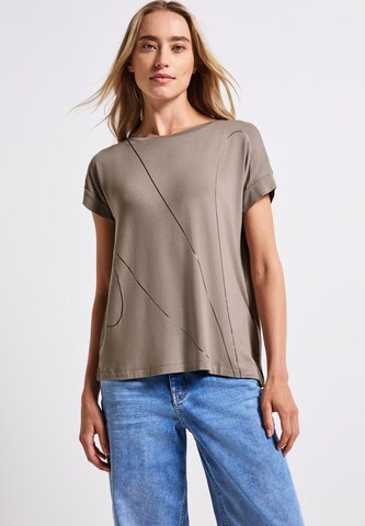 STREET ONE Shirt in Brown: front