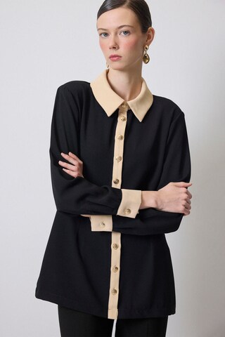 Touche Prive Bluse in Schwarz: Vorderseite