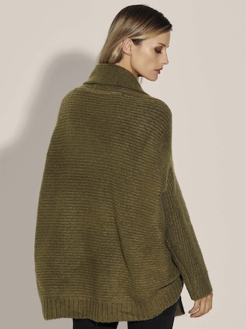 Manteau en tricot MADELEINE en vert