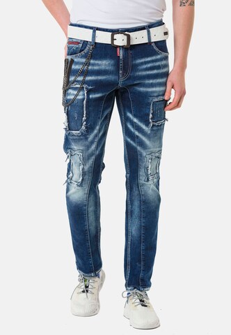 CIPO & BAXX Regular Jeanshose in Blau: predná strana