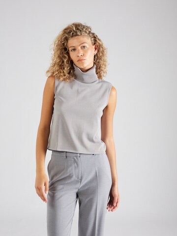 ABOUT YOU x Iconic by Tatiana Kucharova Sweater 'Sunny' in Grey: front