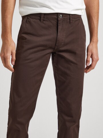 Pepe Jeans Slim fit Chino Pants ' CHARLY ' in Brown