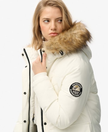 Parka d’hiver 'Everest' Superdry en blanc